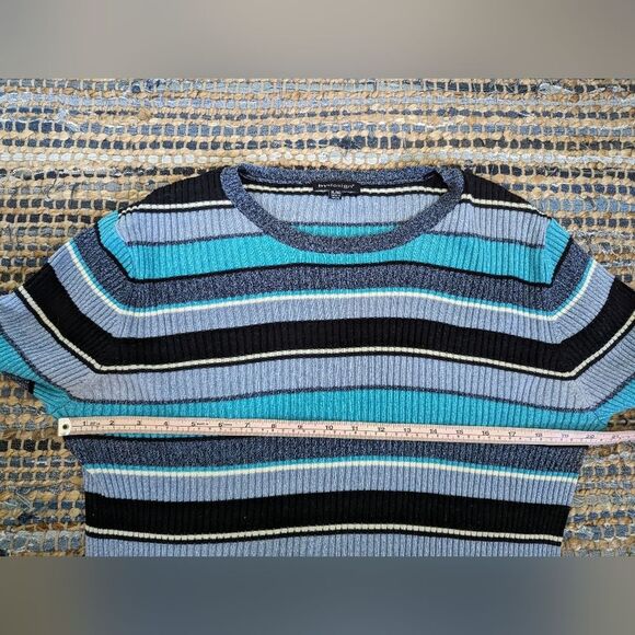 Cotton/Acrylic Black & Blue XL Town & Country Cabincore Cottagecore Whimsy - Picture 4 of 7